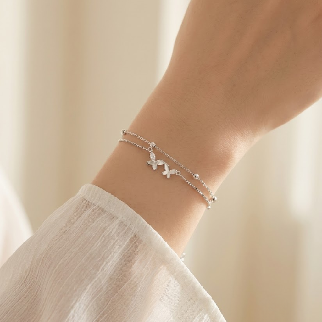 Séraphine Double-Wing Bracelet