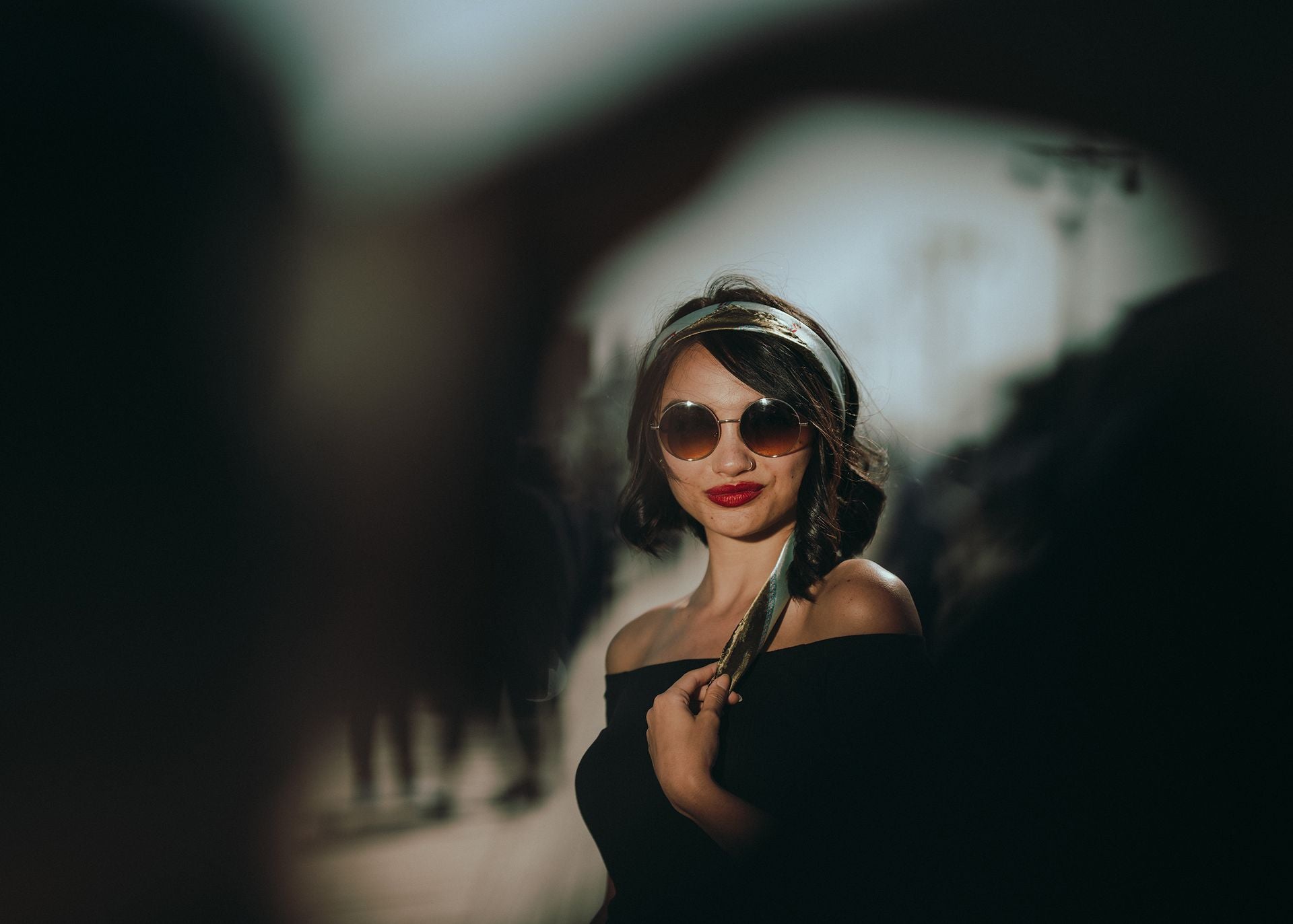 Stylish woman in sunglasses jewellery hero